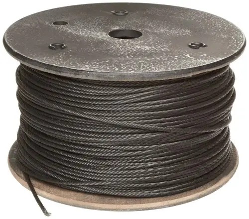 Ungalvanized wire rope