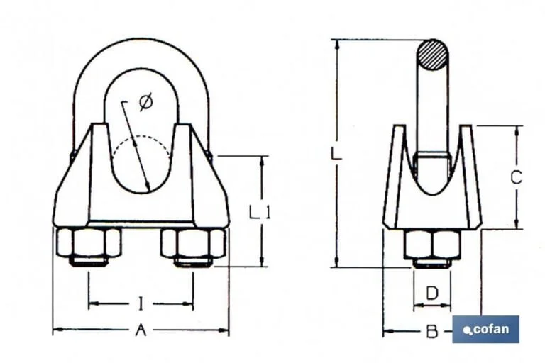 Wire Rope Clamp Diagram