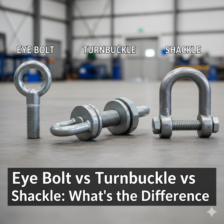 Eye Bolt vs Turnbuckle vs Shackle: What’s the Difference?