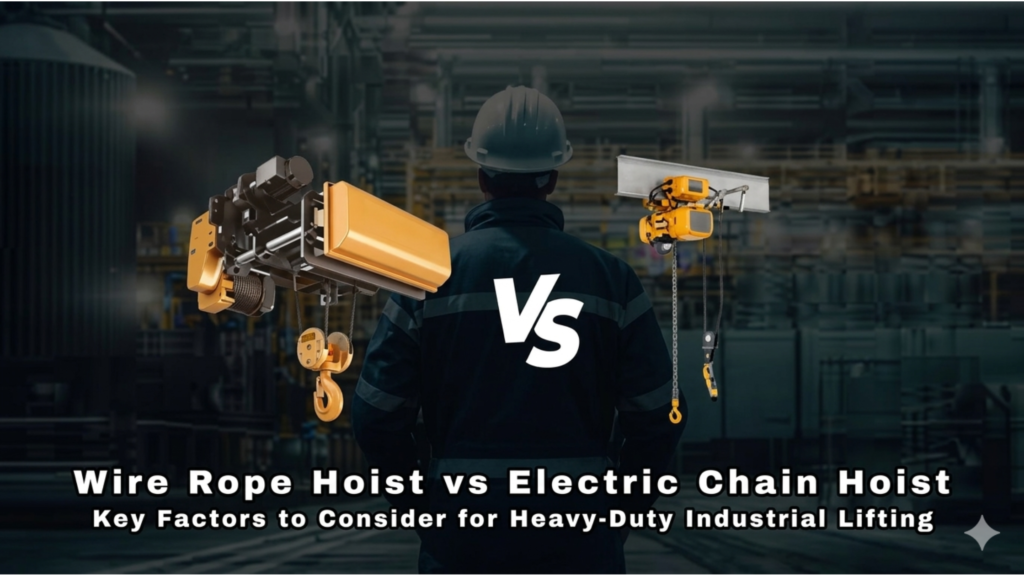 Wire Rope Hoist vs Electric Chain Hoist: Key Factors to Consider for Heavy-Duty Industrial Lifting