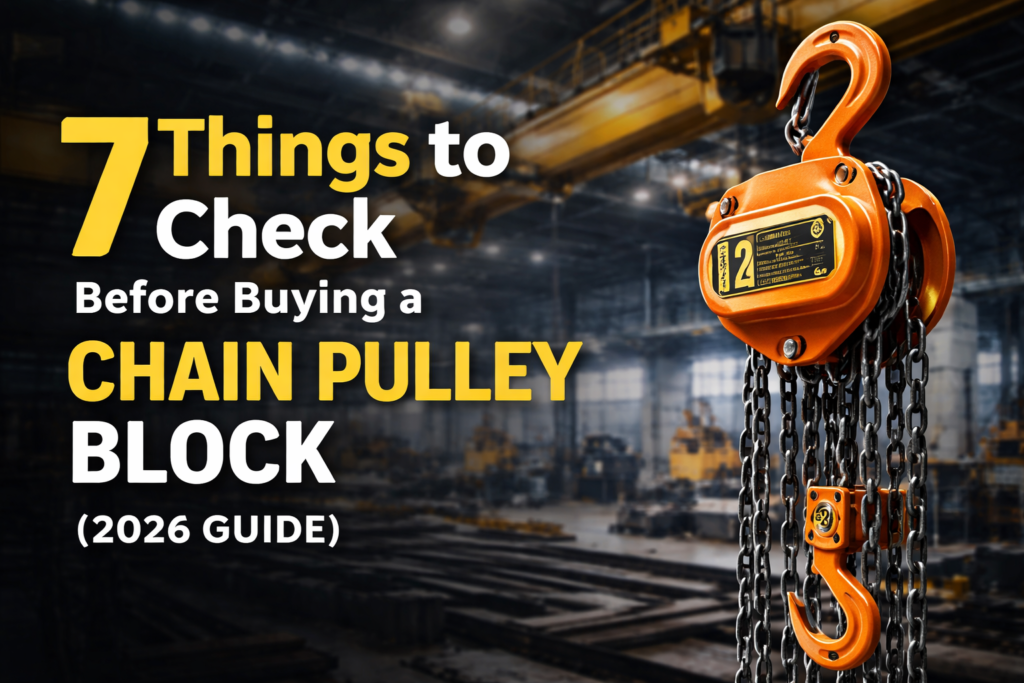 7 Things to Check Before Buying a Chain Pulley Block (2026 Guide)