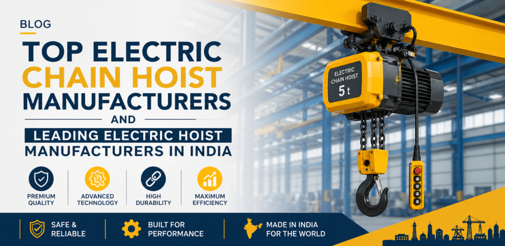Top Electric Chain Hoist Manufacturers and Leading Electric Hoist Manufacturers in India