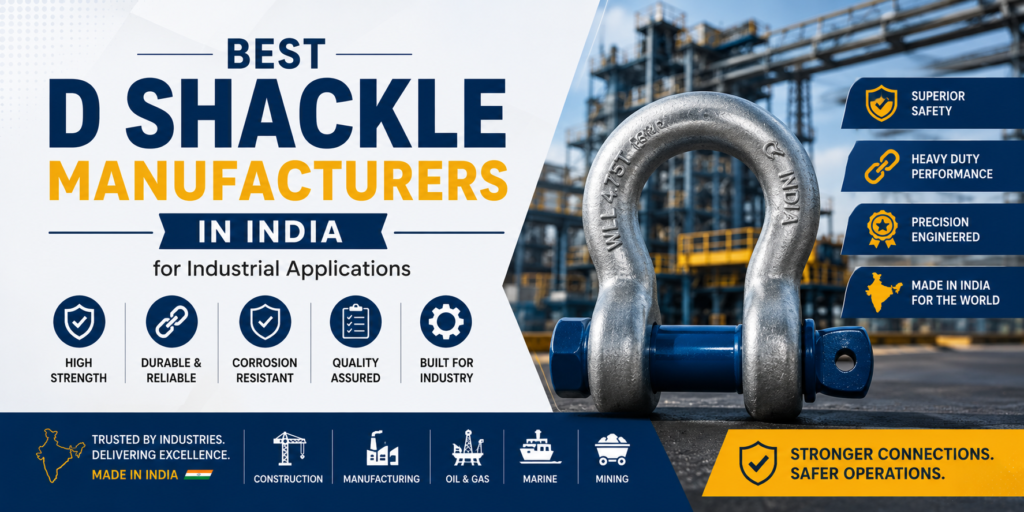 Best D Shackle Manufacturers in India for Industrial Applications