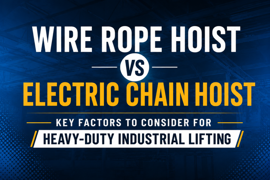 Wire Rope Hoist vs Electric Chain Hoist: Key Factors to Consider for Heavy-Duty Industrial Lifting