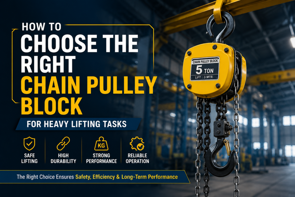 How to Choose the Right Chain Pulley Block for Heavy Lifting Tasks