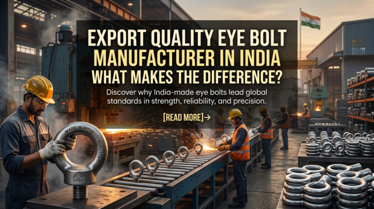 Export Quality Eye Bolt Manufacturer in India: What Makes the Difference?
