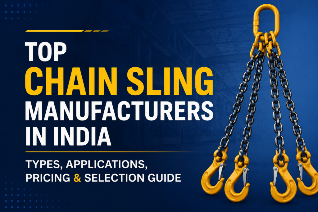 Top Chain Sling Manufacturers in India: Types, Applications, Pricing & Selection Guide
