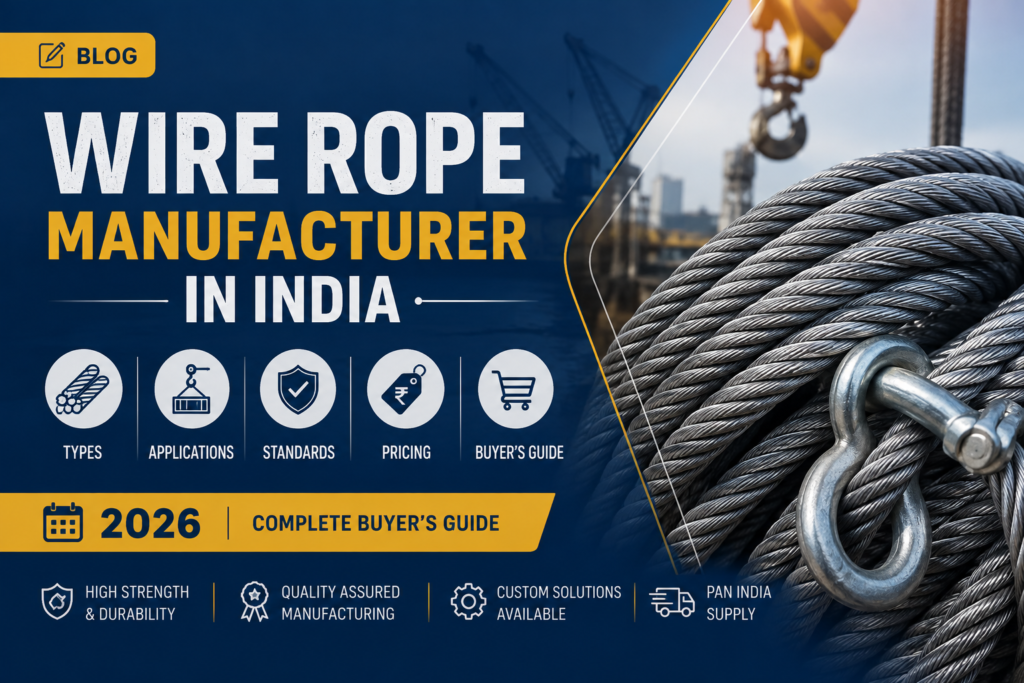 Wire Rope Manufacturer in India: Types, Applications, Standards, Pricing & Complete Buyer’s Guide 2026