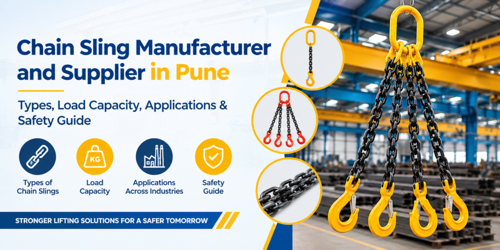 Chain Sling Manufacturer and Supplier in Pune: Types, Load Capacity, Applications & Safety Guide